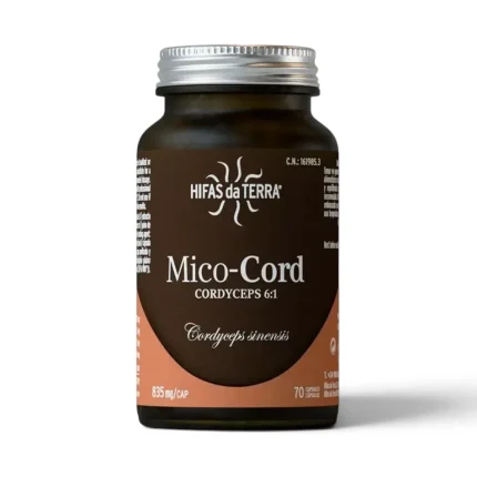 Mico-Cord Hifas da Terra com extrato de Cordyceps, frasco de 70 cápsulas