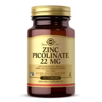 Solgar Zinc Picolinate 22 mg 100 Comprimidos