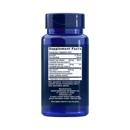 Composição de Life Extension Vitamin C 24-Hour Liposomal Hydrogel